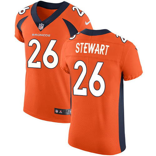 Nike Broncos #26 Darian Stewart Orange Team Color Men's Stitched NFL Vapor Untouchable Elite Jersey